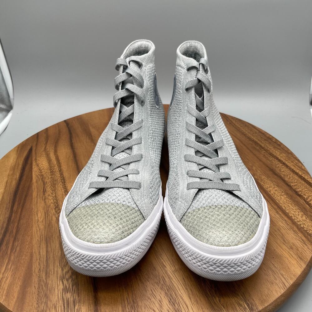 Converse All Star Chuck Taylor II Lunarlon Shoes Men Size 12 Gray Hi Top Flyknit - Picture 2 of 8